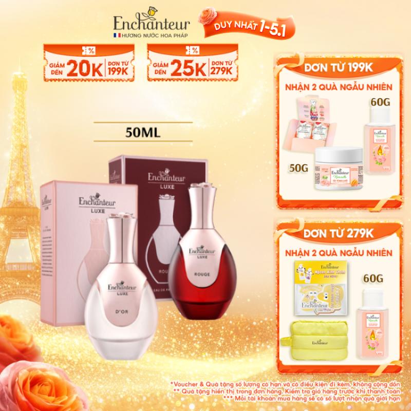 DUY NHẤT 1-5.1 Nước Hoa Cao Cấp Xịt Thơm Nữ Enchanteur Perfume Luxe D'or Rouge 50ml