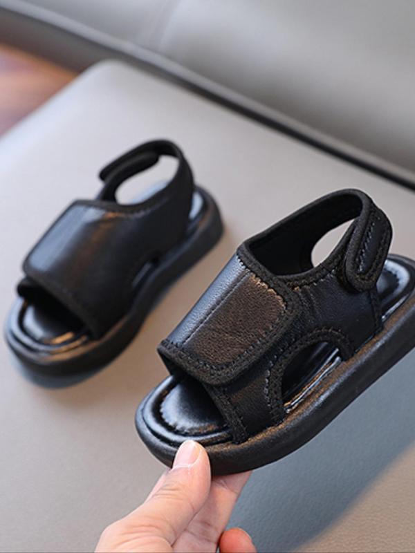 Boys' Velcro Design Sandals, Casual Comfortable Non-slip Sandals for Summer, Lightweight Breathable Shoes for Daily Wear 1