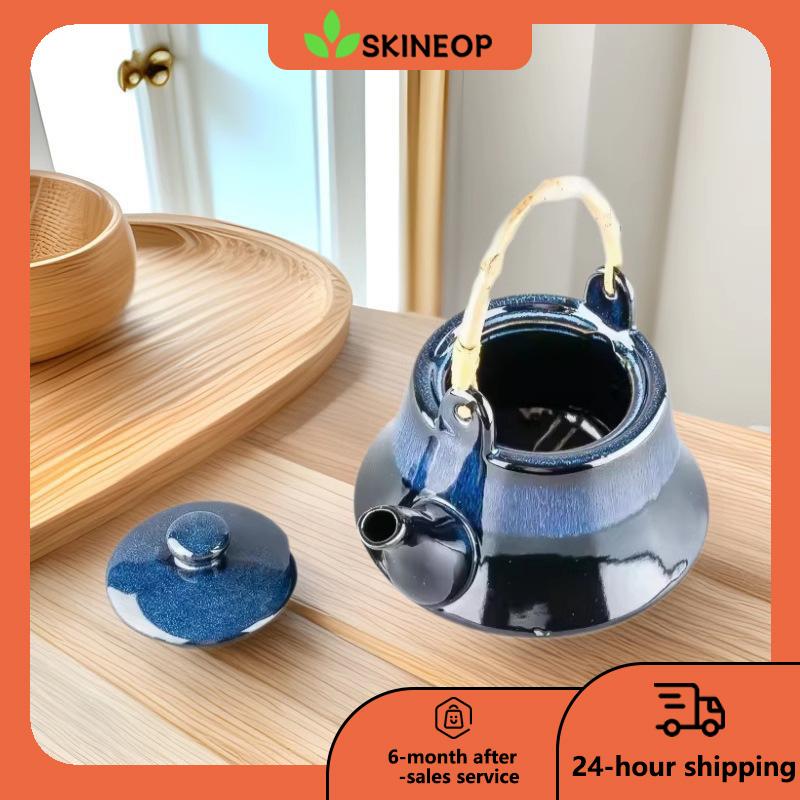 Japanese Style Teapot Warm Wine Pot Tea Cup Set Ceramic Teapot 850ml Japanese Restaurant Teapot Wine Restaurant Teapot Manufacturer 1