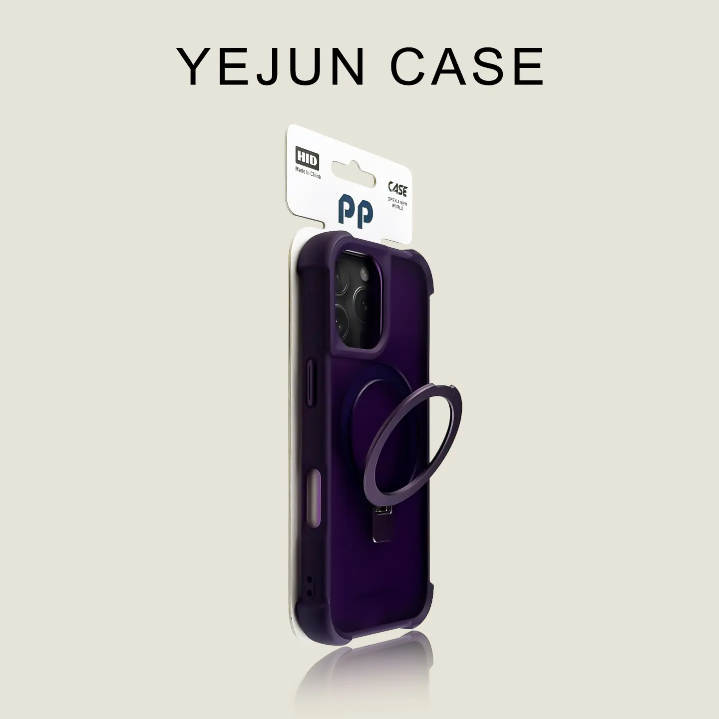 Yejun Suitable for iphone17/ 16pro Mobile Phone Case Purple Four Corner ...