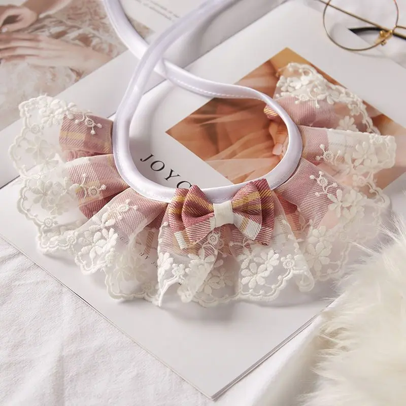 Cat Scarf Cat Collar Dog Saliva Towel Small Medium And Large Dog Teddy Puppet Bow Pet Cat Accessories