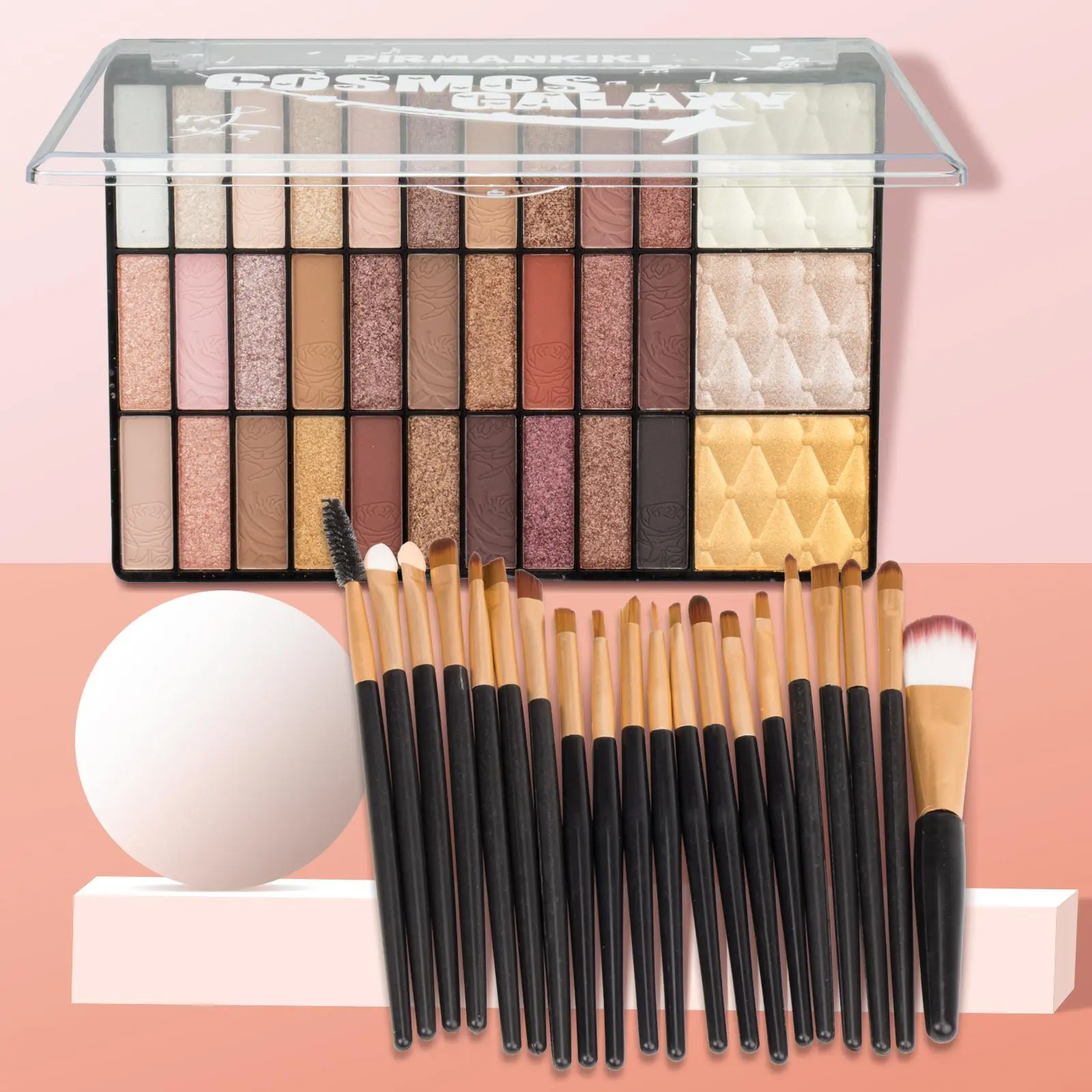 33 Colors Eyeshadow Palette & Brush Set, 1 Set Professional Makeup Kit for Women, Multi-use Makeup Products for All Styles and Occasions, Cosmetic
