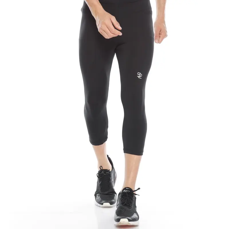 SecondShape - Celana Baselayer 7/8 Pria Compression Pants Legging Fitness Padel Running 1