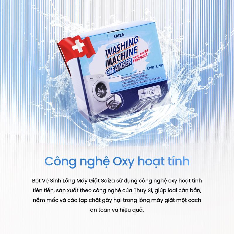 [Số Lượng Có Hạn] - Mua 4 Tặng 2 - Combo 4 Gói Bột Vệ Sinh Lồng Máy Giặt 150g/gói Giúp Làm Sạch Lồng Giặt Tặng 2 Gói Cùng Loại | BigBuy360 - bigbuy360.vn