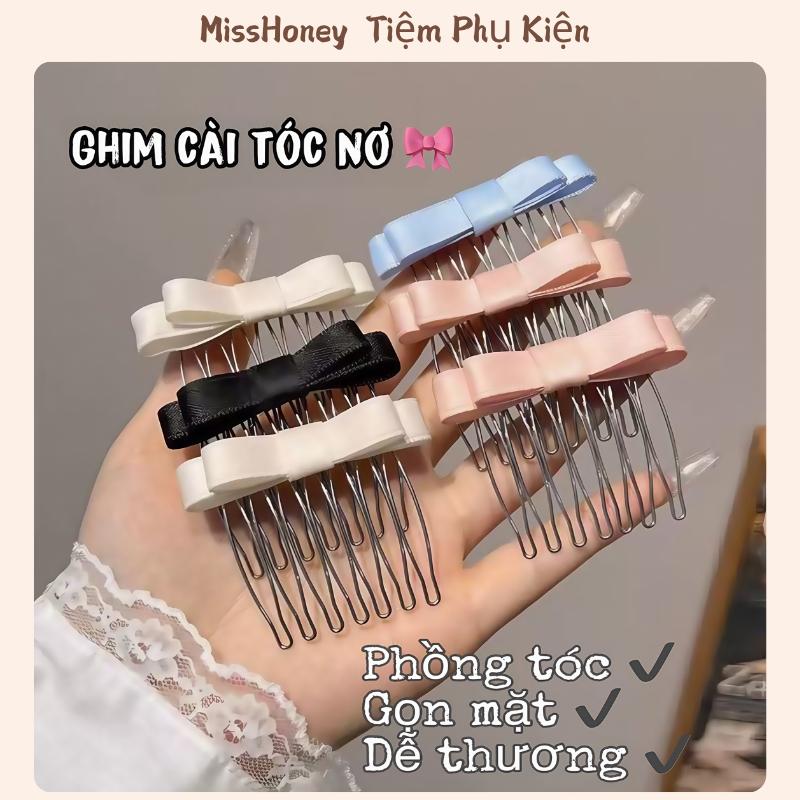  Xược Tóc Đính Nơ Tạo Độ Bồng Cho Nữ Lược Cài Tóc Nơ Phong Cách Tiểu Thư 