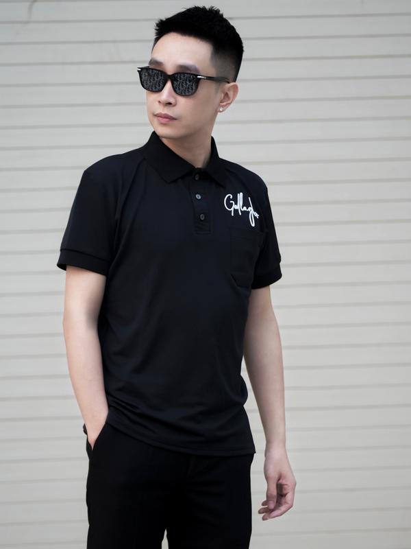 Áo Polo Nam Local Brand , Chữ Thêu Nổi , Chất Vải Cotton Dệt Kim Sợi Nhỏ Thoáng Mát , Phong Cách Lịch Sự Sang Trọng , Có 4 Size Số , MSP :PL1