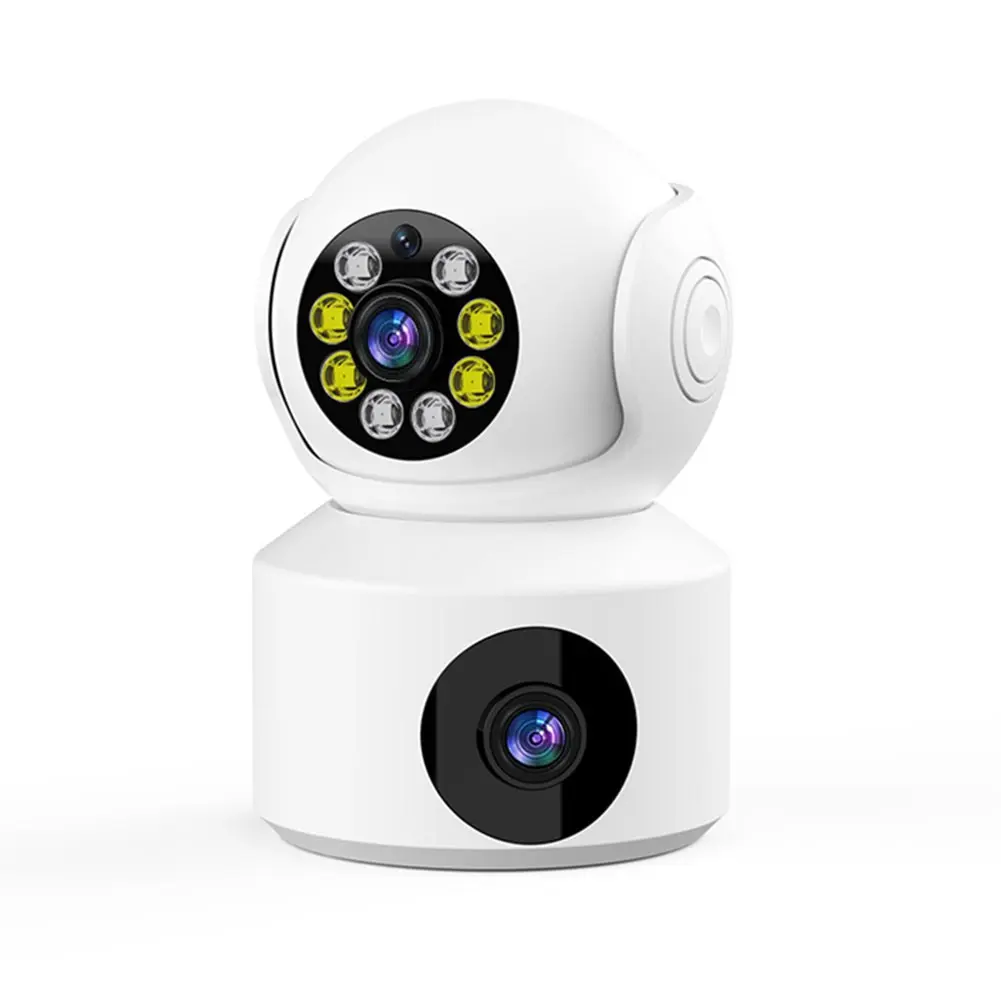 WiFi IP Camera PTZ Dual Lens 2.4G 1080P Night-Vision Two-Way Voice Security Installation magnetic  camera