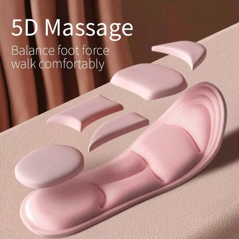 Insole Alas Sepatu 5D Massage Memory Foam Breathable Anti Slip - DS27 3