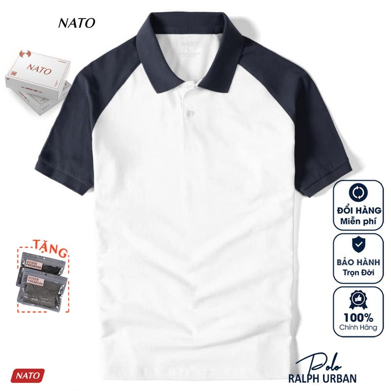 Áo Thun Polo Nam RAGLAN Vải Cotton Cá Sấu Cao Cấp Đẹp Tay Ngắn Có Cổ Màu Trắng Đen Đỏ Xanh Navy Trơn Họa Tiết NATO Menswear Ngắn Tay Shirt Cộc Tay