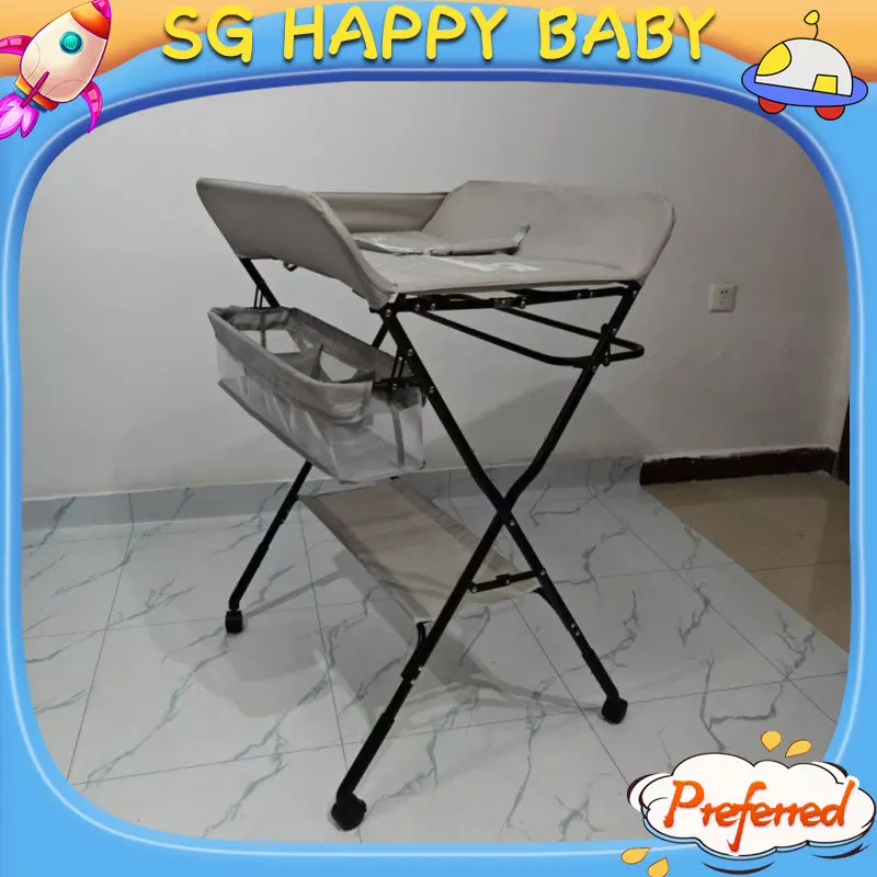 【SG Happy Baby】 [diaper changing table]Baby Diapers Changing Table Foldable Newborn Multifunctional 0-3 Years Old Care Diaper Nursing Table HCXS