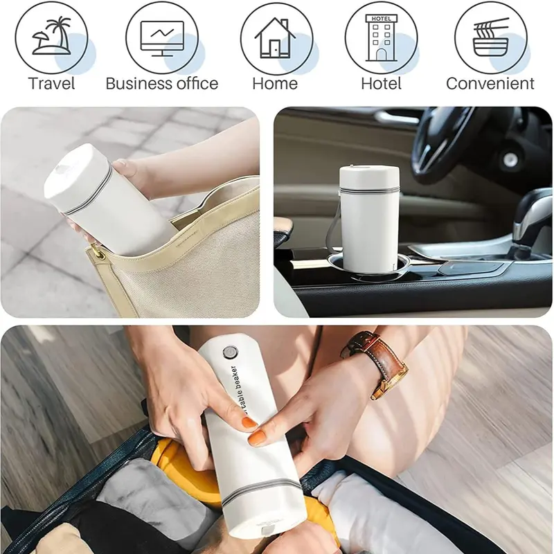 Portable Electric Kettle, Mini Hot Water Boiler, Small Travel Tea Kettle, Fast Boiling Water, One Cup Hot Water Maker 7