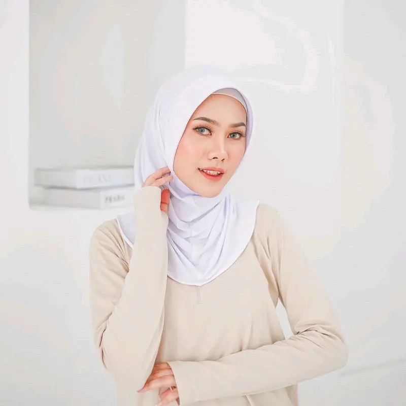 PAKET HEMAT HIJAB SPORT JERSEY 40K 3 PCS Coklat Nyaman 2