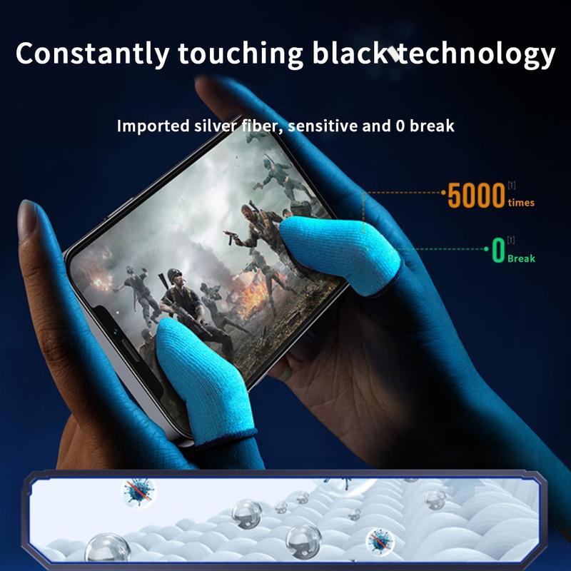 Product Introduction of Vỏ Điện Thoại Di Động Bằng Sợi Thủy Tinh Màu Bạc Để Chơi Game, Vỏ Ngón Tay Chống Mồ Hôi, Găng Tay Đầu Ngón Tay Trò Chơi Di Động, Chống Trượt, Chống Mồ Hôi, Màn Hình Cảm Ứng, Tay Áo Ngón Tay, Vỏ Đầu Ngón Tay Thoáng Khí 23