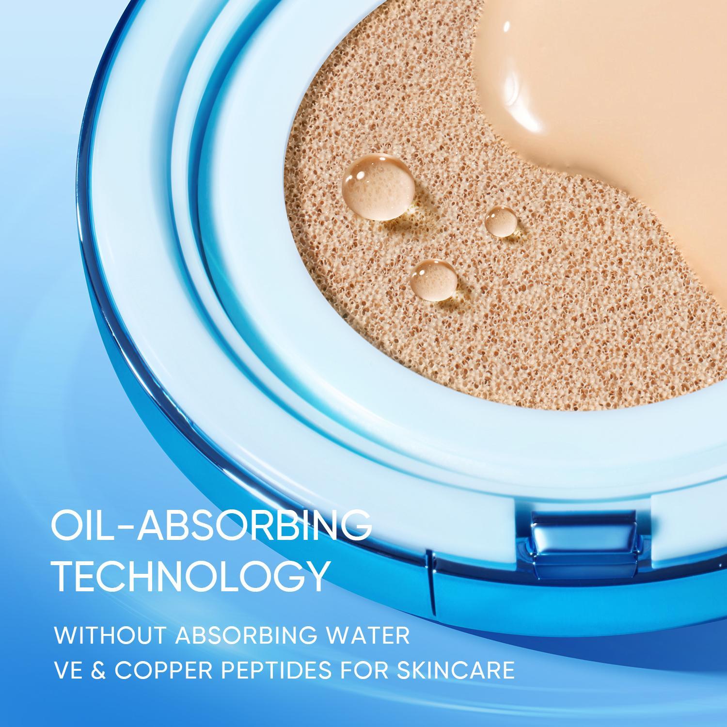 [Make Up 1 Set Lengkap] Skintific 4 Pcs Matte Cushion + 5X Ceramide Barrier Moisture Gel - Light Texture+5X Ceramide Serum Sunscreen+ Ultra Cover Powder Foundation | Makeup Sekaligus Skincare, Cocok Untuk Kulit Berminyak & Berjerawat