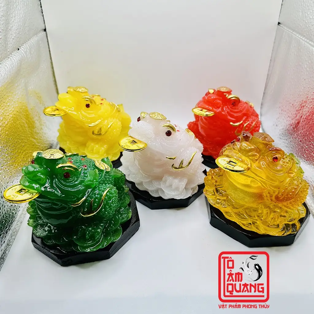Cóc Ngậm Đồng Tiền Thiềm Thừ Ngọc Đế Gỗ - TÔ TÂM QUANG