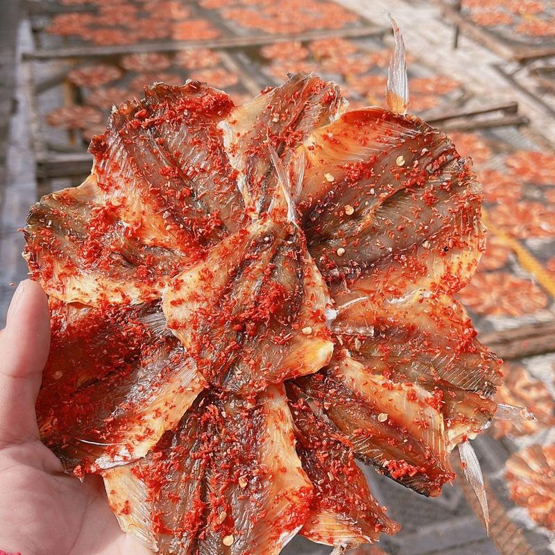 Khô Cá Chỉ Vàng Bông Tẩm Tròn Có Ớt không Cay