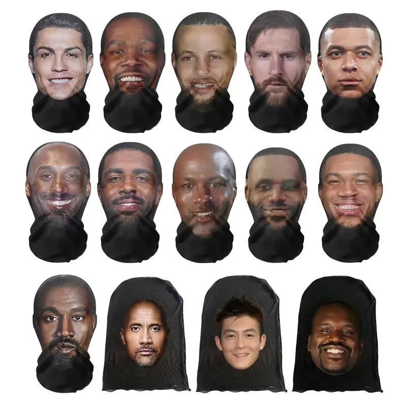 Khẩu Trang Kanye In 3D Không Đường May Khăn Trùm Đầu Che Hông Mặt Người Nổi Tiếng Khăn Trùm Đầu Tất Cả Khẩu Trang Kiểu F7O5 Vui Nhộn 3
