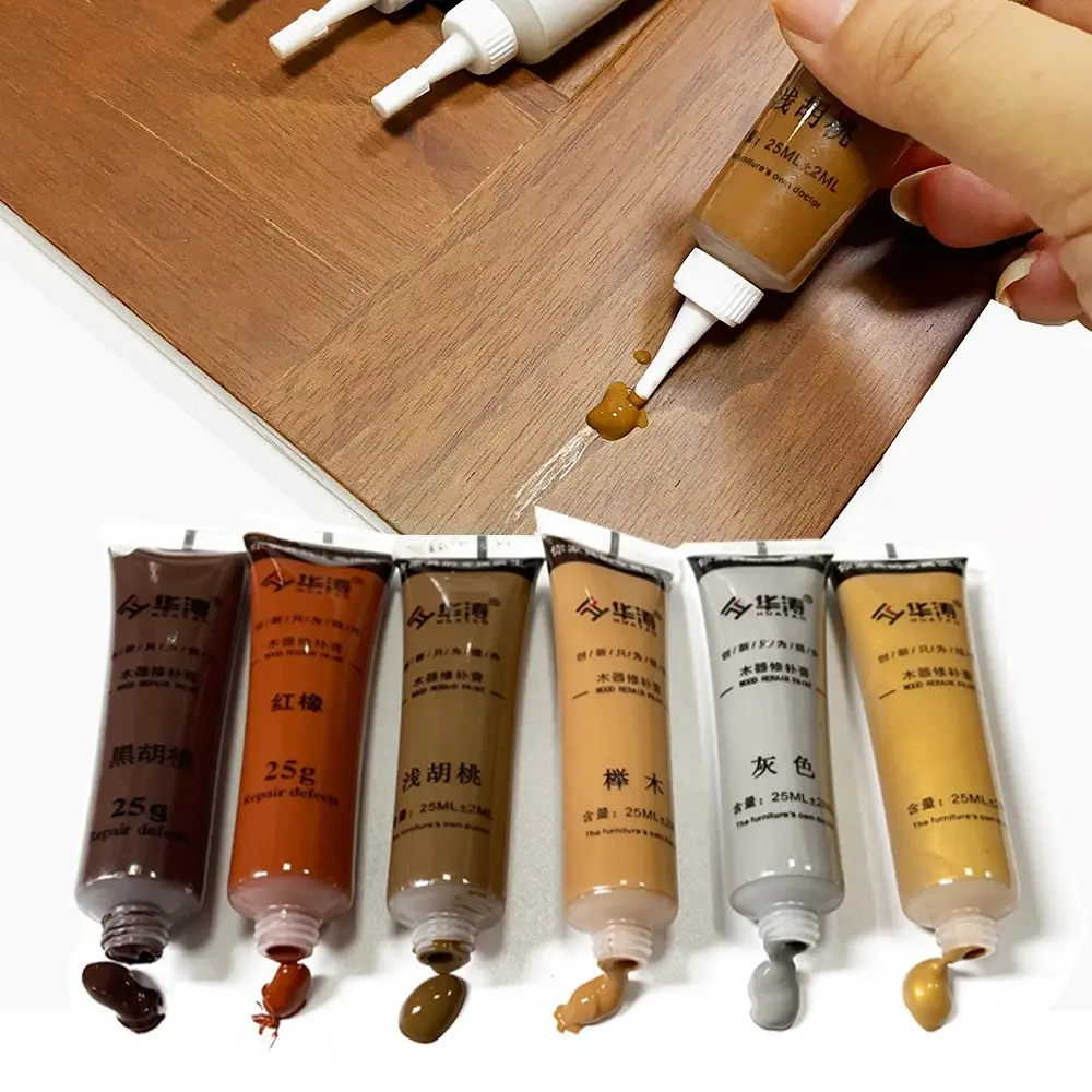 Multipurpose Multicolor Wooden Furnitures Scratch Repair Agent Damage Repairs Cream Furniture Refinishing Paint Wood Furniture