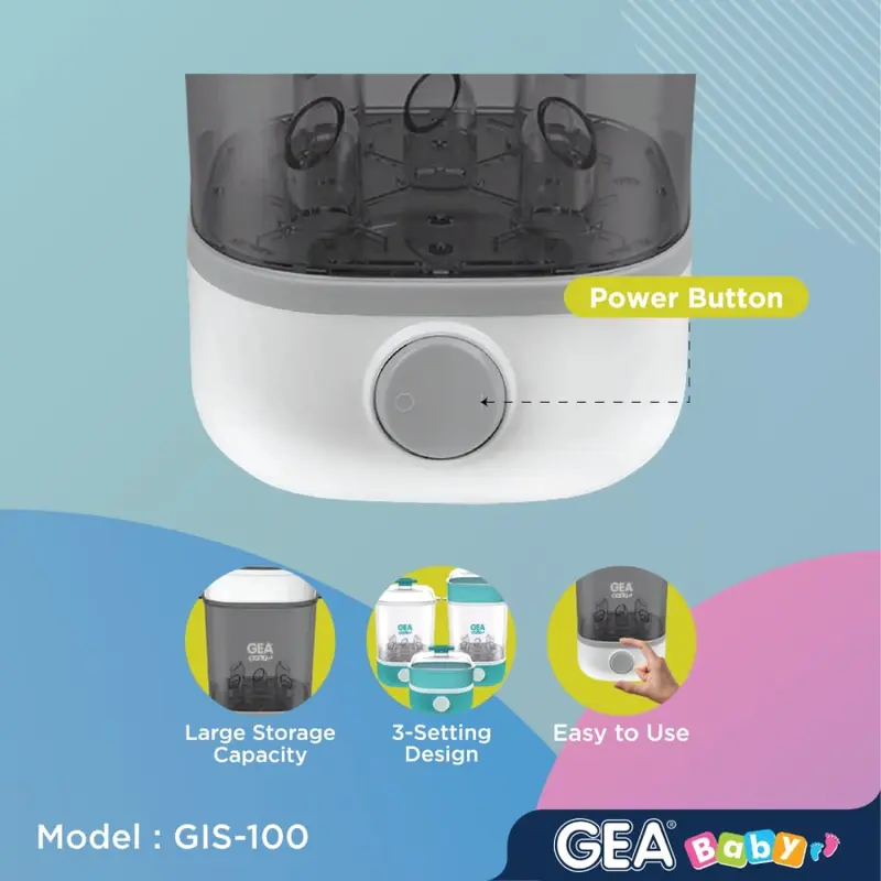 GEA Baby Instant Steam Sterilizer GIS-100|Steril Botol Susu Bayi 2