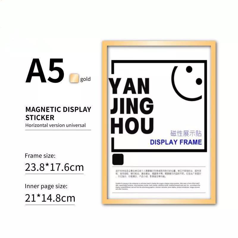 A3/A4/A5 Magnetic Display Board Wall Stick Frame Photo Certificate