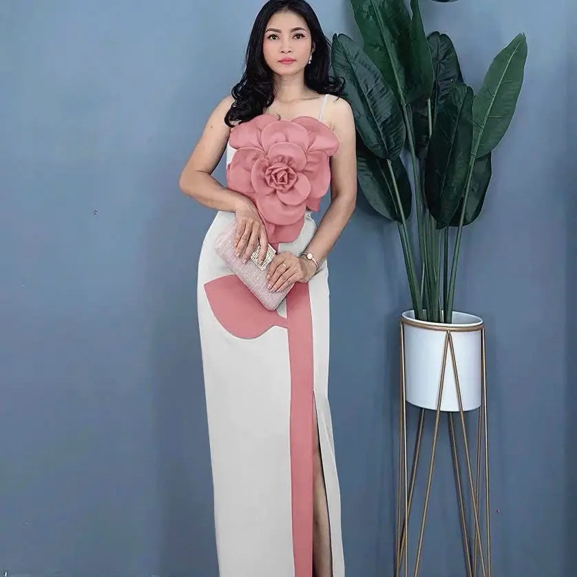 ĐẦM TAPTA ĐÍNH HOA NGỰC FORM DÀI DẠ HỘI ĐI TIỆC SANG CHẢNH (dưới 55kg) Nữ Women Dress..