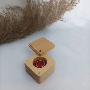 KOTAK CINCIN KAYU WOODEN RING BOX JEWELRY WEDDING MAHAR