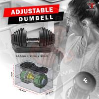 Gambar BODYMASTER Adjustable Dumbell 40KG / 90Lbs |Dumbel set not Bowflex|Gym dari Ototpro Surabaya Kota Surabaya 3 Tokopedia