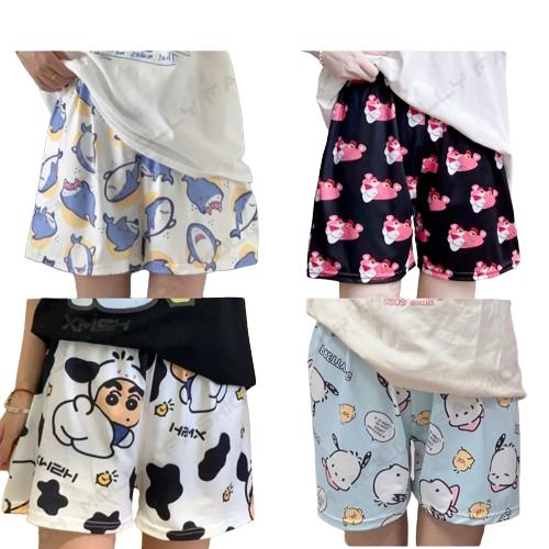 Quần Short hoạt hình BST01 Unisex ️ Quần đùi nam nữ mặc nhà Freesize 38-65kg Thun Menswear
