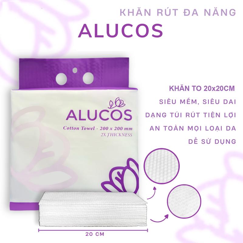 [Gói To Cao Cấp] Khăn Mặt Khô Dùng 1 Lần Alucos khăn mềm thấm hút tốt