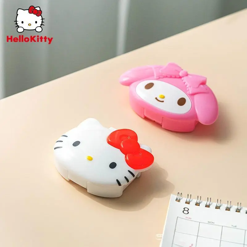 Sanrio Genuine Meileti Portable Medicine Box Travel Pills Vitamin Women's Portable Storage and Packaging Box