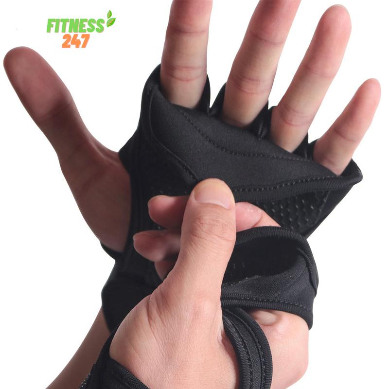 Găng Tay Tập Gym Hở Ngón Cao Cấp Chống Trơn Trượt 8