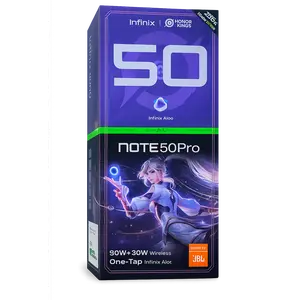 Infinix Note 50 Pro 8/256GB - Up to 16GB Extended RAM - Helio G100 Ultimate - 6.78” FHD+ Amoled - 50MP OIS - 5200 mAh - NFC