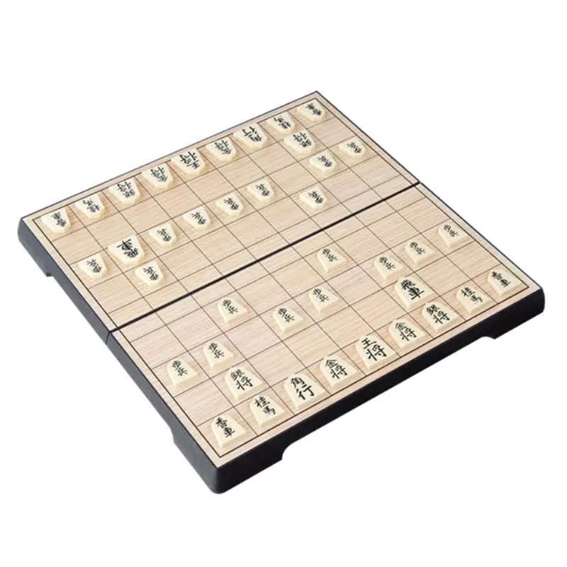FESHS apan Shogi Magnetic Foldable Japanese Chess Game Board Game Intelligence Toy 25×25×2cm
