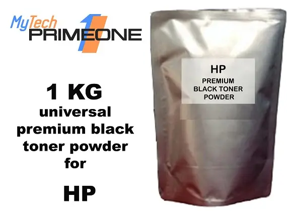 1 KG (1000 grams) Universal Premium black toner powder for HP monochrome printers