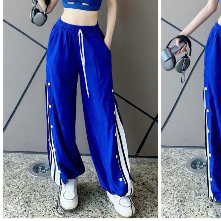  Quần jogger thể thao nữ chất gió ống suông cúc bấm chuyên nhảy zumba dance aerobic Sport Yoga 