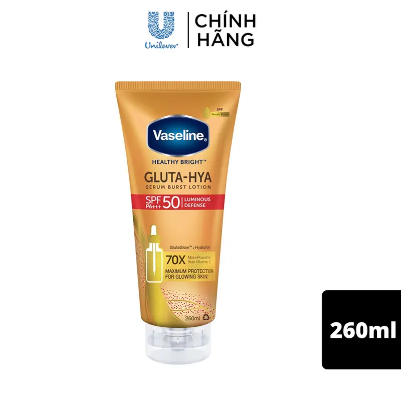 Serum Chống nắng VASELINE Gluta Hya SPF50 Sun Cream 260ml [1] 2