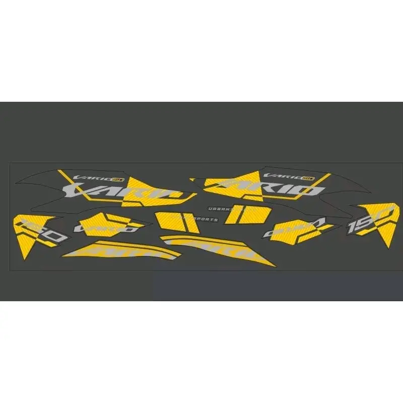 COD STICKER STRIPING TRANSPARAN HONDA VARIO 125CC DAN 150CC TAHUN 2018 SAMPAI 2021 MOTIF MALAYSIA BAHAN MAXDECAL VIRAL Motorcycle 4