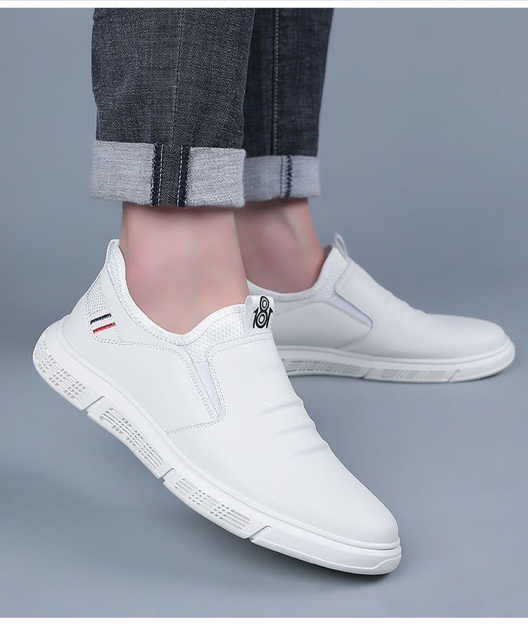 Product Introduction of [100% Soft Leather Surface] Men's Leather Shoes Slip-on Leather Business Soft Bottom Driving Shoes All-Match Casual Men's Shoes 18