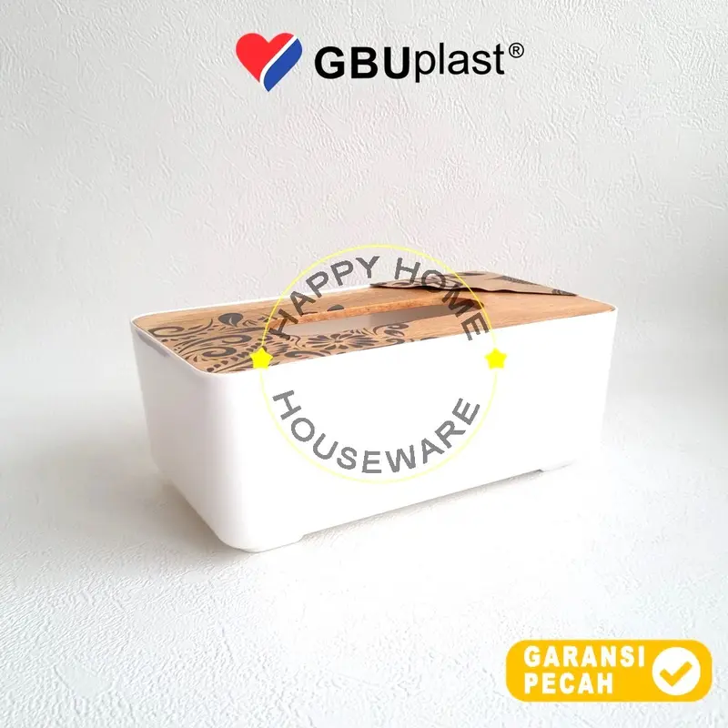 GBUplast LATARSA Small Tissue Box Dispenser Tempat Tissue Motif Kayu Back To Nature 7