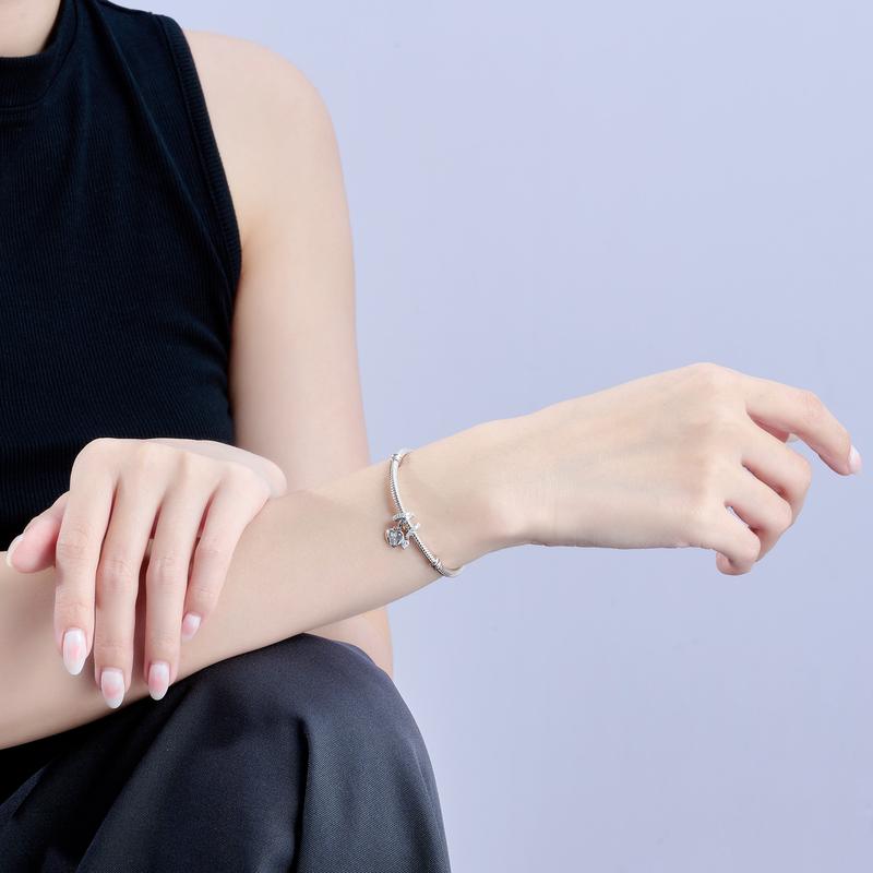 Hạt Charm Bạc đính đá STYLE By PNJ XMXMW000041 5
