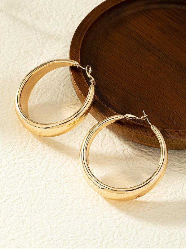 Minimalist Temperament Hoop Earrings, Fashionable All-match Jewelry for Women, Trendy All-match & Exquisite Jewelry for Birthday Gift 2