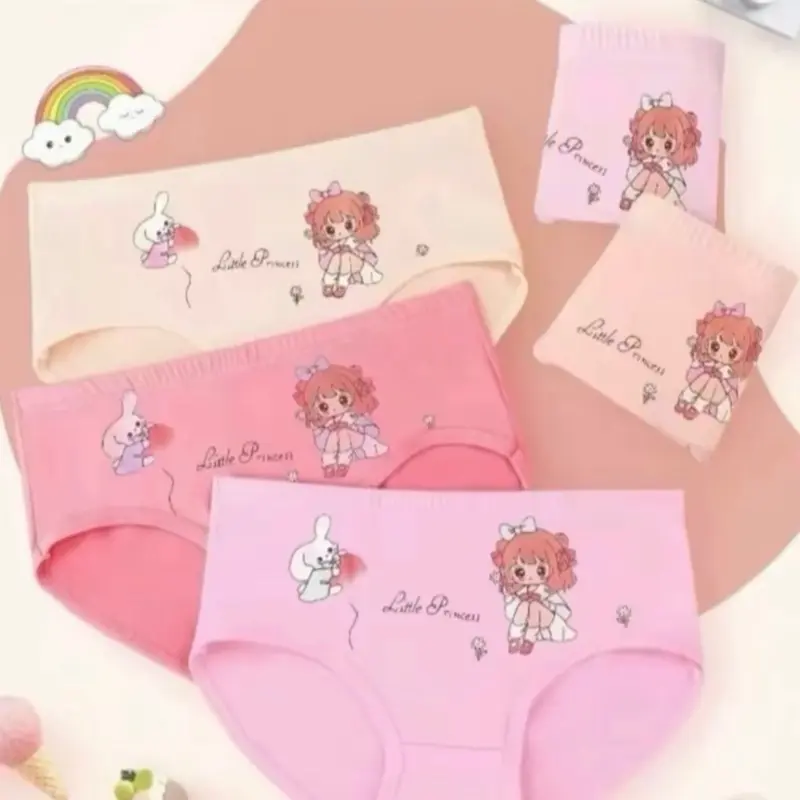 Set 10 quần chip (5 quần tam giác + 5 quần đùi) hoạ tiết và màu ngẫu nhuên size 10-27kg 5