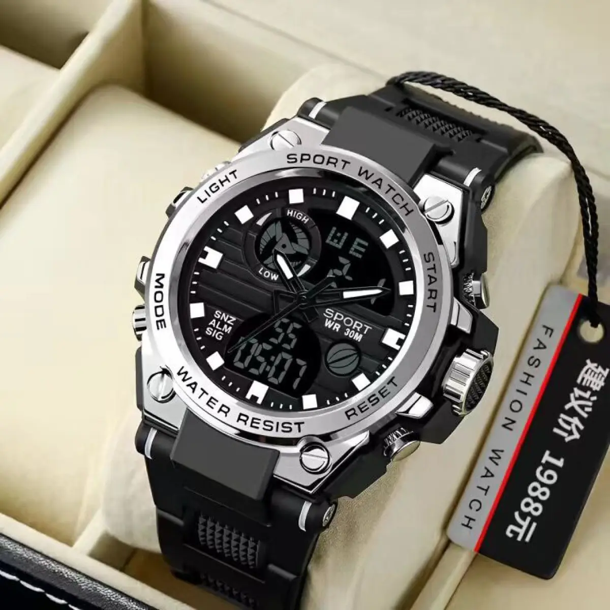 Đồng Hồ Đa Chức Năng, Chống Thấm Nước, Thích Hợp Cho Học Sinh Nam, Lực Lượng Đặc Biệt, Thời Trang, Thích Hợp Cho Học Sinh Thấp Và Trung Học, Đồng Hồ Thể Thao Giải Trí Trẻ Trung, Đồng Hồ Điện Tử