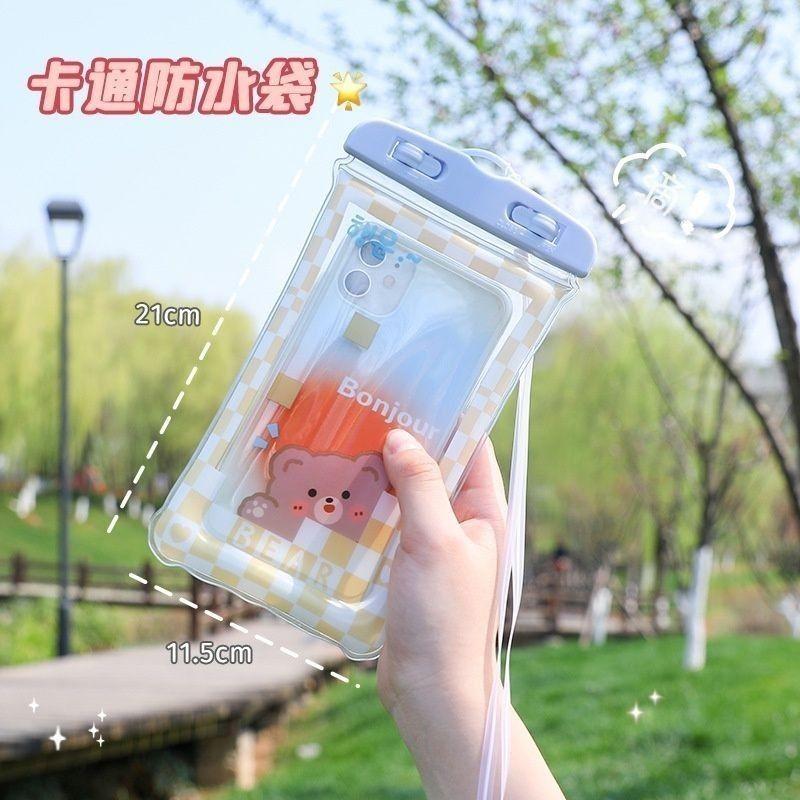 Túi bọc điện thoại chống nước viền phao nổi trên nước dùng khi đi mưa đi bơi đi du lịch nhiều hình thù 5