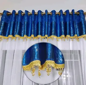 Poni Bahan Blackout glossy, model smokring bergelombang.