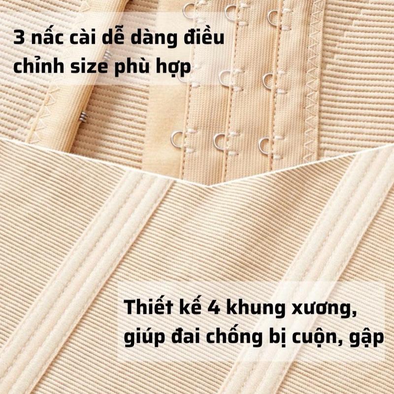 ĐAI LATEX 24cm ĐỊNH HÌNH EO, CHẤT LIỆU COTTON ÍT CO GIÃN, ĐỘ ĐANH CAO 4