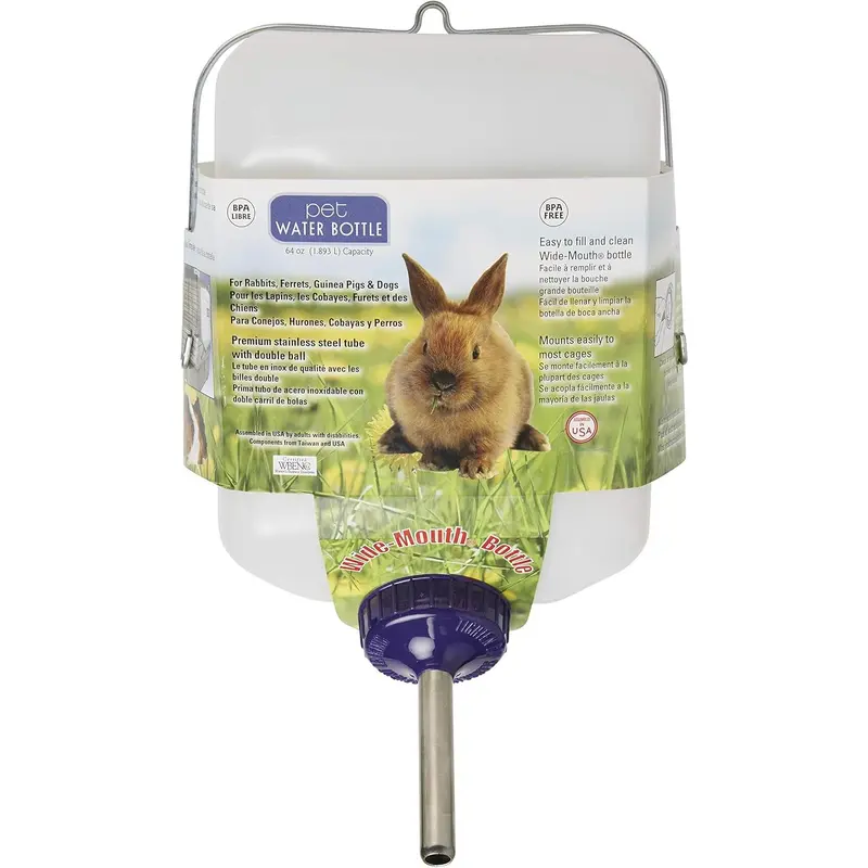 Rabbit Water Dispenser X 350ml Pet Hanging Water Bottles, Pet