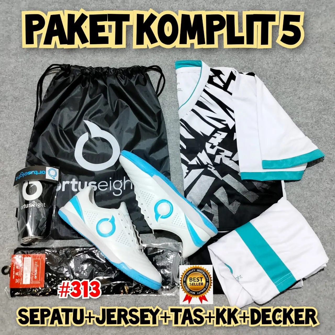 PAKET KOMPLIT SEPATU FUTSAL ORTUS STYLIST TERBARU DAN BESTSELLER
