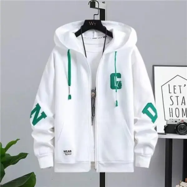 Áo len mùa xuân và mùa thu, dành cho thanh thiếu niên, áo khoác Cardigan, thích hợp cho học sinh trung học cơ sở, phong cách đẹp trai, quần áo nam, bộ đồ thể thao