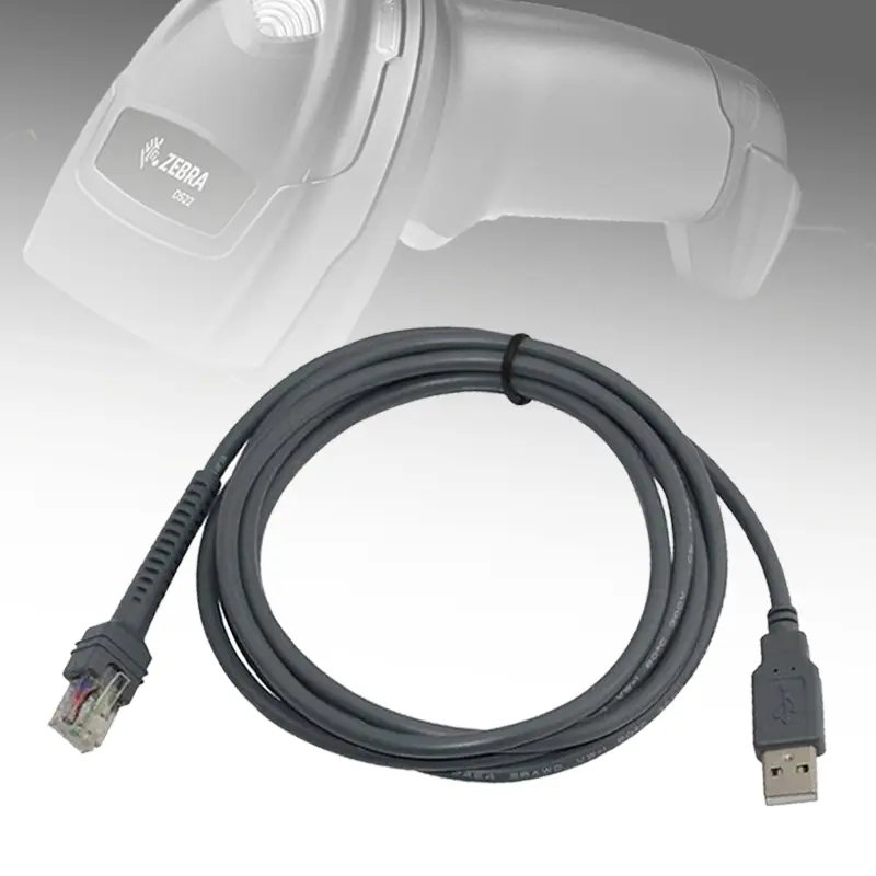 Usb 2 Meter Kabel Usb Barcode Scanner Symbol Ls1203 Ls2208 Ls4208 Ls3008 Ds3400 Ds3578 Ds9808 Ds6700